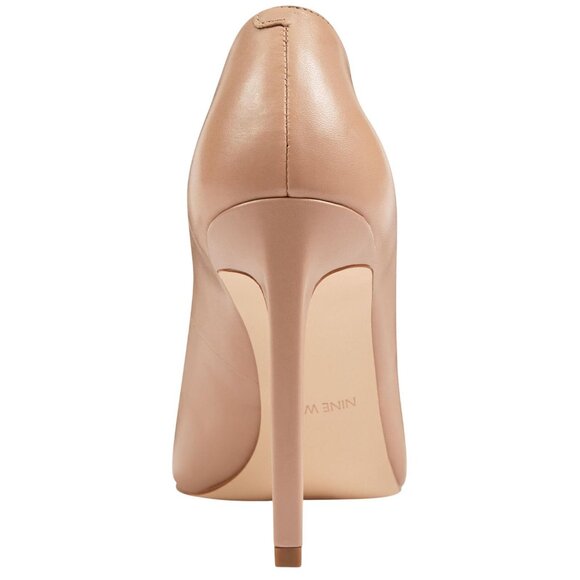 Nine West Womens Tatiana Stiletto Pointy Toe Dress Pumps Natural Brown 9.5M - Picture 10 of 12